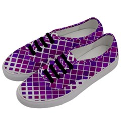 Pattern Square Purple Horizontal Men s Classic Low Top Sneakers by Celenk