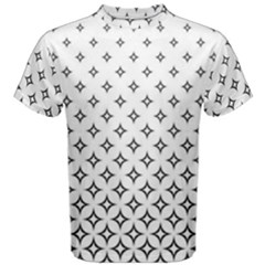 Star Pattern Decoration Geometric Men s Cotton Tee by Celenk