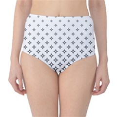 Star Pattern Decoration Geometric High-waist Bikini Bottoms by Celenk