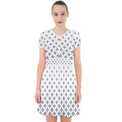 Star Pattern Decoration Geometric Adorable In Chiffon Dress by Celenk