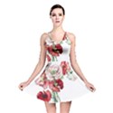 Flowers Poppies Poppy Vintage Reversible Skater Dress View1