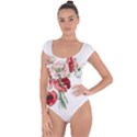 Flowers Poppies Poppy Vintage Short Sleeve Leotard  View1