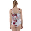 Flowers Poppies Poppy Vintage Twist Front Tankini Set View2