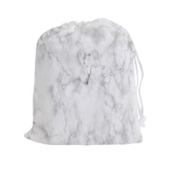 White Background Pattern Tile Drawstring Pouches (xxl) by Celenk