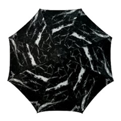 Black Texture Background Stone Golf Umbrellas by Celenk