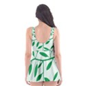 Leaves Foliage Green Wallpaper Skater Dress Swimsuit View2