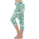 Leaves Foliage Green Wallpaper Capri Yoga Leggings View2