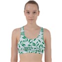 Leaves Foliage Green Wallpaper Back Weave Sports Bra View1