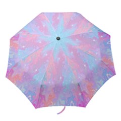 Space Psychedelic Colorful Color Folding Umbrellas by Celenk