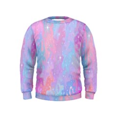 Space Psychedelic Colorful Color Kids  Sweatshirt by Celenk