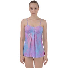 Space Psychedelic Colorful Color Babydoll Tankini Set by Celenk