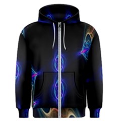 Lightning Kaleidoscope Art Pattern Men s Zipper Hoodie by Celenk