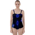 Lightning Kaleidoscope Art Pattern Twist Front Tankini Set View1