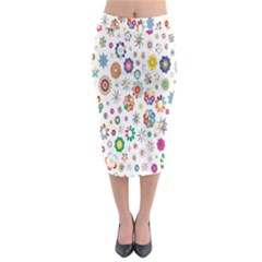 Design Aspect Ratio Abstract Midi Pencil Skirt by Celenk