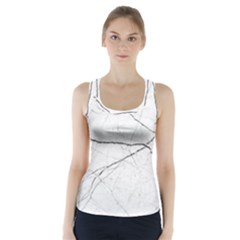 White Background Pattern Tile Racer Back Sports Top by Celenk