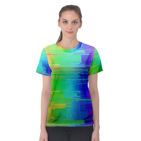 Colors Rainbow Chakras Style Women s Sport Mesh Tee by Celenk