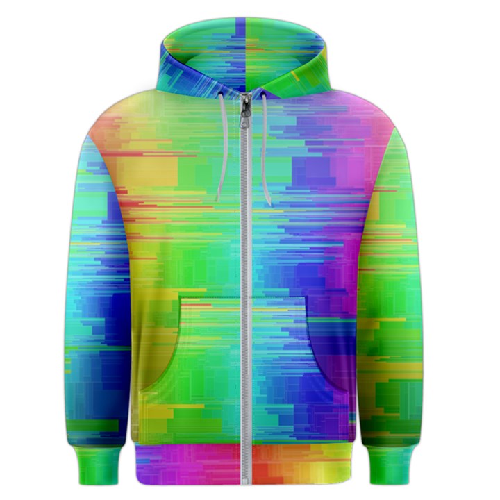 Colors Rainbow Chakras Style Men s Zipper Hoodie