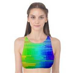 Colors Rainbow Chakras Style Tank Bikini Top by Celenk