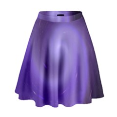 Spiral Lighting Color Nuances High Waist Skirt by Celenk