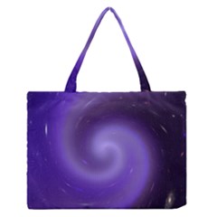 Spiral Lighting Color Nuances Zipper Medium Tote Bag by Celenk