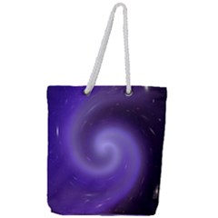 Spiral Lighting Color Nuances Full Print Rope Handle Tote (large) by Celenk