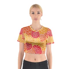 Abstract Art Background Colorful Cotton Crop Top