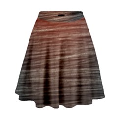 Background Red Orange Modern High Waist Skirt by Celenk