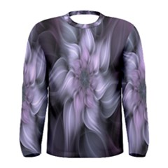 Fractal Flower Lavender Art Men s Long Sleeve Tee by Celenk