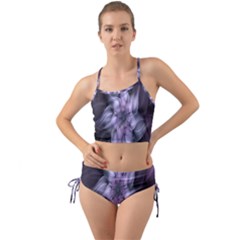 Fractal Flower Lavender Art Mini Tank Bikini Set by Celenk