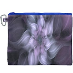 Fractal Flower Lavender Art Canvas Cosmetic Bag (xxxl) by Celenk