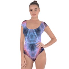 Sacred Geometry Mandelbrot Fractal Short Sleeve Leotard  by Celenk