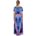 Sacred Geometry Mandelbrot Fractal High Waist Short Sleeve Maxi Dress View2