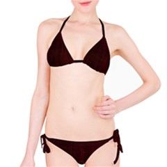 Grunge Brown Abstract Texture Bikini Set by Celenk