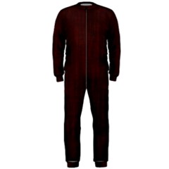 Grunge Brown Abstract Texture Onepiece Jumpsuit (men)  by Celenk