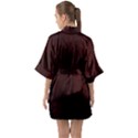 Grunge Brown Abstract Texture Quarter Sleeve Kimono Robe View2