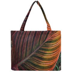 Leaf Colorful Nature Orange Season Mini Tote Bag by Celenk