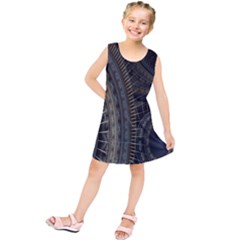 Fractal Spikes Gears Abstract Kids  Tunic Dress by Celenk