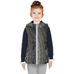 Fractal Spikes Gears Abstract Kid s Puffer Vest by Celenk