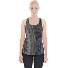 Fractal Spikes Gears Abstract Piece Up Tank Top by Celenk