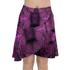 Fractal Magenta Pattern Geometry Chiffon Wrap by Celenk