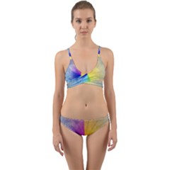 Abstract Art Modern Wrap Around Bikini Set by Celenk