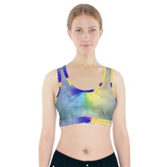 Abstract Art Modern Sports Bra With Pocket by Celenk