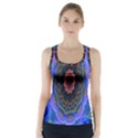 Cosmic Flower Kaleidoscope Art Racer Back Sports Top View1