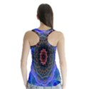 Cosmic Flower Kaleidoscope Art Racer Back Sports Top View2