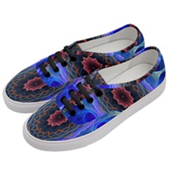 Cosmic Flower Kaleidoscope Art Women s Classic Low Top Sneakers by Celenk