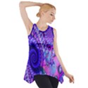 Fractal Fantasy Creative Futuristic Side Drop Tank Tunic View1