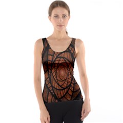 Fractal Red Brown Glass Fantasy Tank Top by Celenk