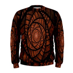 Fractal Red Brown Glass Fantasy Men s Sweatshirt by Celenk