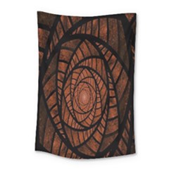 Fractal Red Brown Glass Fantasy Small Tapestry by Celenk