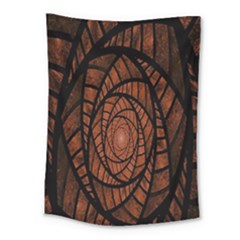 Fractal Red Brown Glass Fantasy Medium Tapestry by Celenk